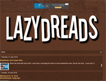 Tablet Screenshot of lazydreads.com